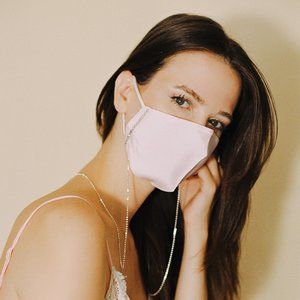 Luxury Silk face mask chain